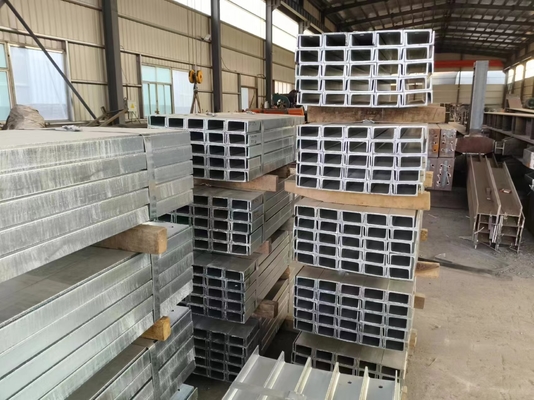 Flange paralelo exterior de metal galvanizado de sección C de acero de 150 mm