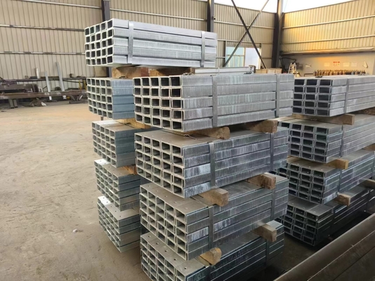 Acero galvanizado laminado en caliente acero de viga PFC 380 X 100 para la construcción de paredes de contención