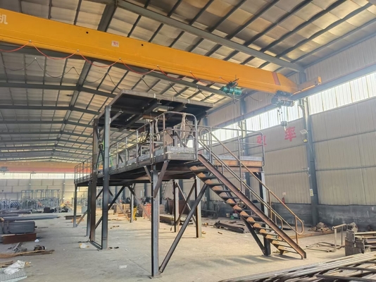 Plataforma de estructura de acero personalizable para proyectos mineros galvanizados
