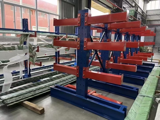 Sistema de estantería de paletas de doble profundidad ajustable para almacenamiento en almacenes de gran capacidad