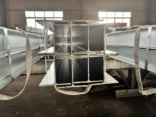 H vigas de acero estructural laminado en caliente vigas de acero personalizables para la construcción de edificios soporte de carga industrial