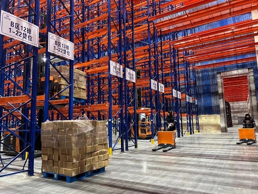 Almacén 2-5 Niveles Estante de paletas de acero con protección contra la corrosión y malla de alambre removible